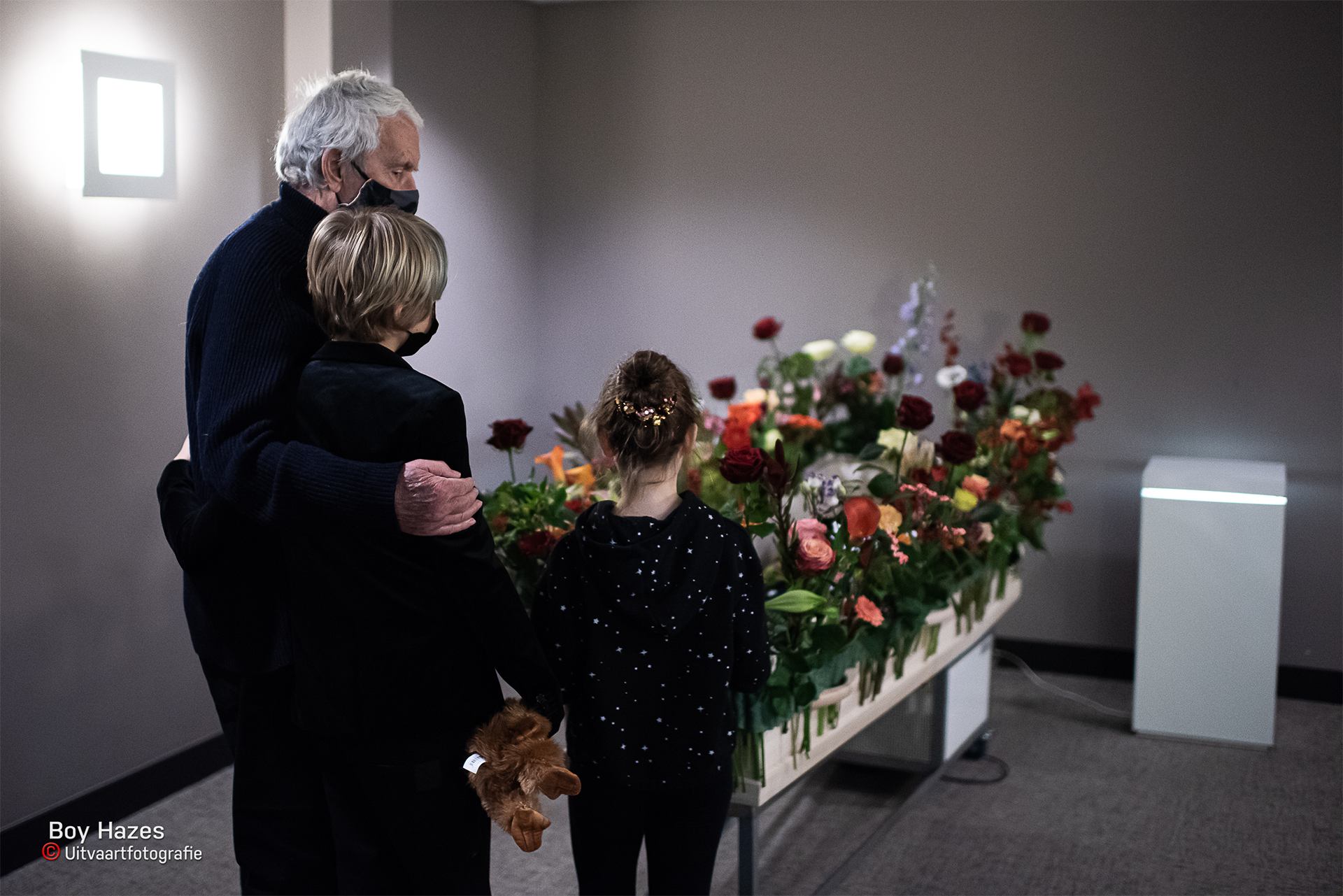 Bloemenband Donkergroen foto Boy Hazes