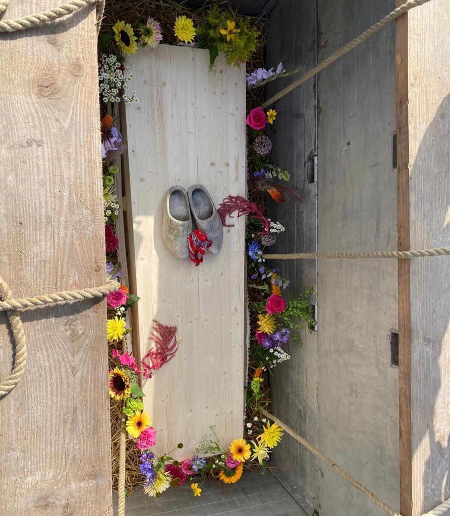 Bloemenband ongebleekt katoen Leo Rijnja