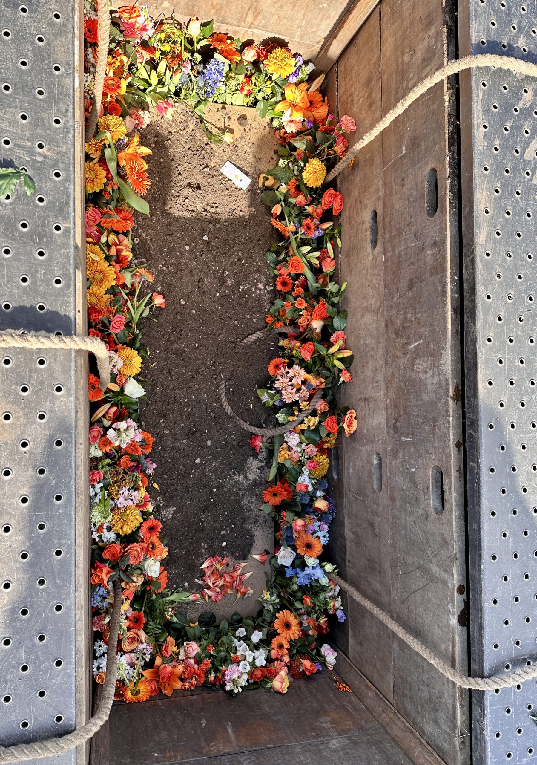 Bloemenband ongebleekt katoen